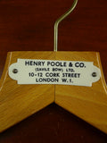 26/1098 immaculate vintage henry poole savile row bespoke wooden suit hanger