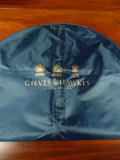 26/1095 immaculate gieves & hawkes savile row bespoke woven blue suit bag carrier
