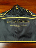 26/1122 immaculate denman & goddard savile row bespoke black & gold suit bag carrier
