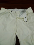 26/1099 kent haste lachter 2018 savile row bespoke cream white cotton chino trouser 38