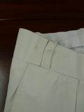 26/1099 kent haste lachter 2018 savile row bespoke cream white cotton chino trouser 38