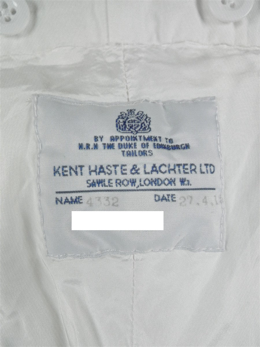 26/1099 kent haste lachter 2018 savile row bespoke cream white cotton chino trouser 38