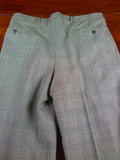 26/1105 Near immaculate daks jermyn street grey / blue prince of wales check wool suit 40 long