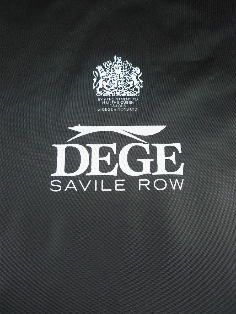 26/1120 dege & skinner savile row bespoke black suit bag carrier