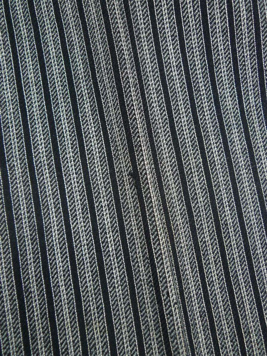 26/1109 near immaculate vintage 1983 savile row bespoke high-rise 'cashmere stripe' worsted morning trouser 34-38