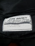26/1116 immaculate vintage 1989 savile row bespoke heavyweight black wool shawl lapel dinner suit 42 regular to long