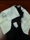 26/1116 immaculate vintage 1989 savile row bespoke heavyweight black wool shawl lapel dinner suit 42 regular to long