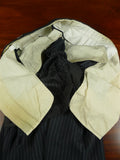 26/1118 vintage 1982 savile row bespoke grey pin-stripe worsted & mohair suit 40 regular