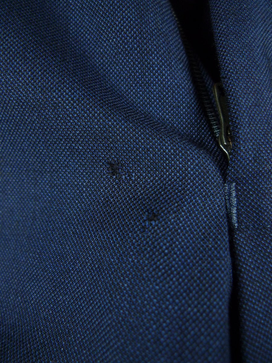 26/1111 near immaculate ede & ravenscroft 2-tone teal blue weave wool suit (rrp £795) 40 regular