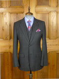 26/1106 apsley mayfair 2010 bespoke canvassed grey worsted 3-piece suit 38 regular