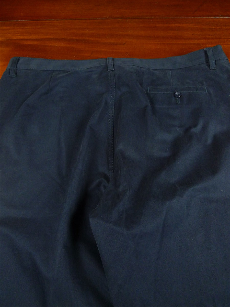 26/1115 community clothing (patrick grant of norton & sons) navy blue relaxed heavyweight cotton twill chino (rrp £125) 42