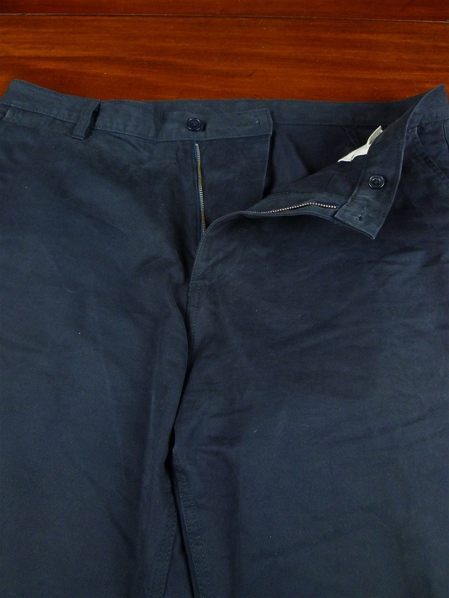26/1114 community clothing (patrick grant of norton & sons) navy blue relaxed heavyweight cotton twill chino (rrp £125) 40