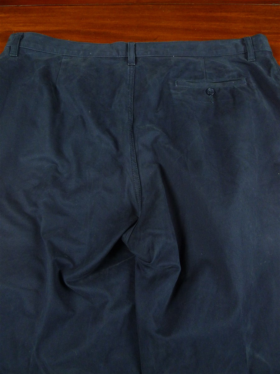 26/1114 community clothing (patrick grant of norton & sons) navy blue relaxed heavyweight cotton twill chino (rrp £125) 40