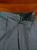 26/1113 immaculate ede & ravenscroft 'cashmere stripe' grey wool morning dress trouser (rrp £245) 31-34