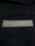 26/1113 immaculate ede & ravenscroft 'cashmere stripe' grey wool morning dress trouser (rrp £245) 31-34