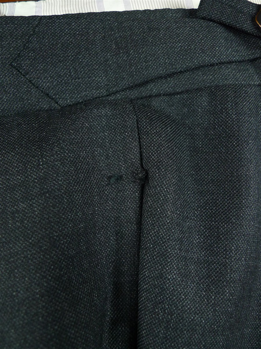 26/1124 h. huntsman & sons 2003 savile row bespoke grey worsted trouser 38