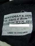 26/1124 h. huntsman & sons 2003 savile row bespoke grey worsted trouser 38