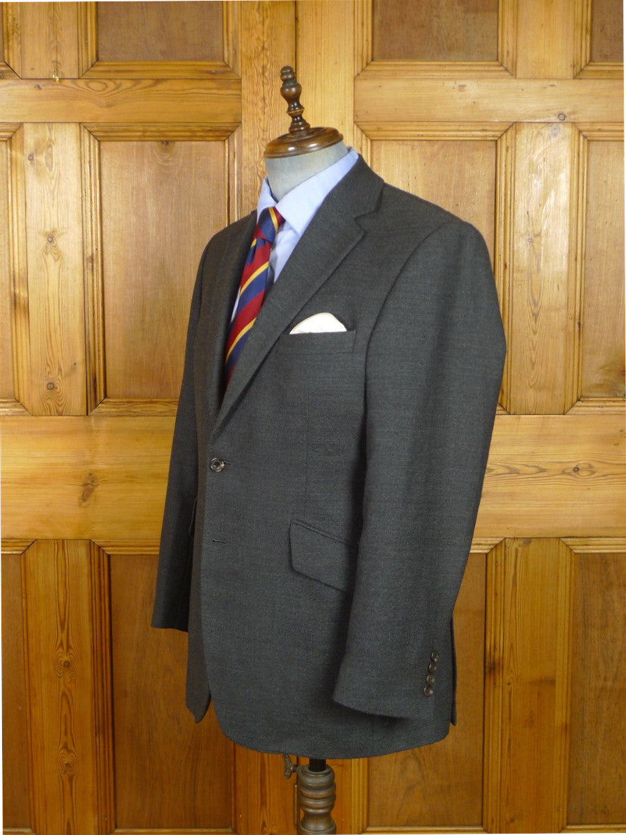 26/1110 near immaculate ede & ravenscroft grey wool sports jacket blazer w/ horn buttons (rrp £400) 40 regular