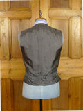 26/1133 vintage dege & sons 1978 savile row bespoke grey pinstripe worsted waistcoat & trouser 39 regular