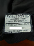 26/1133 vintage dege & sons 1978 savile row bespoke grey pinstripe worsted waistcoat & trouser 39 regular