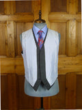 26/1134 vintage dege & sons 1991 savile row bespoke grey pick weave worsted waistcoat & trouser 41 regular