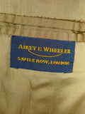26/1136 immaculate airey & wheeler savile row bespoke green / brown wp check tweed sports jacket 48 short