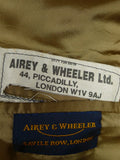 26/1136 immaculate airey & wheeler savile row bespoke green / brown wp check tweed sports jacket 48 short