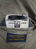 26/1128 vintage airey & wheeler savile row bespoke grey glen check worsted flannel suit 50 short