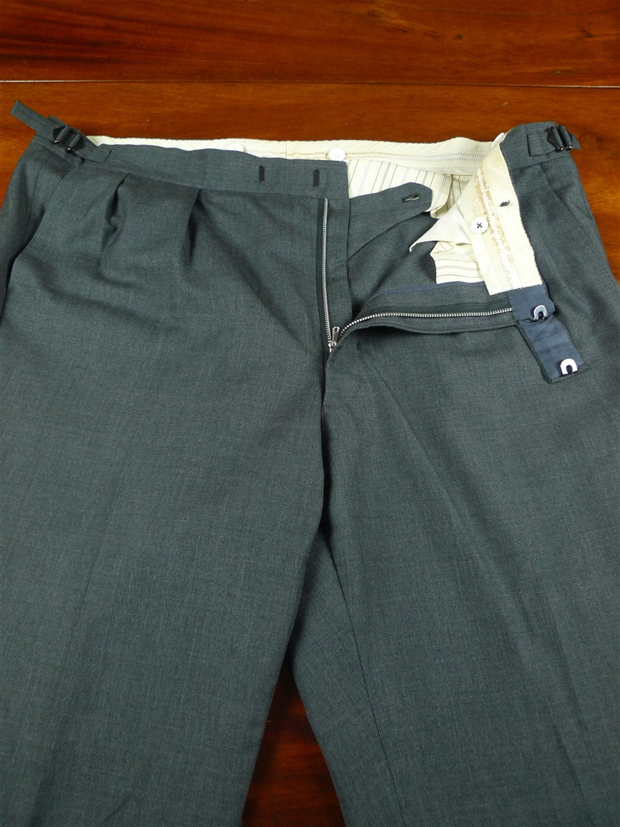 26/1129 immaculate vintage airey & wheeler savile row bespoke grey worsted & mohair suit 48 short