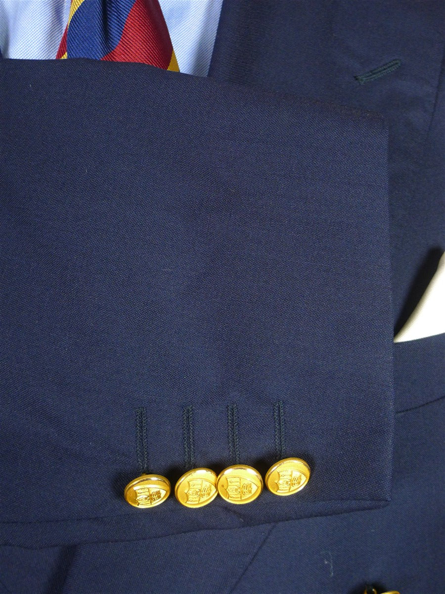 26/1137 immaculate ede & ravenscroft navy blue d/b wool blazer 46 regular