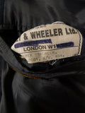 26/1127 vintage airey & wheeler savile row bespoke grey pin-stripe worsted & mohair suit 48 short