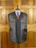 26/1127 vintage airey & wheeler savile row bespoke grey pin-stripe worsted & mohair suit 48 short