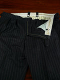 26/1125 vintage airey & wheeler savile row bespoke heavyweight grey pin-stripe worsted suit 45 short