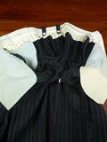 26/1125 vintage airey & wheeler savile row bespoke heavyweight grey pin-stripe worsted suit 45 short