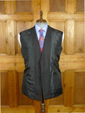 26/1140 anderson & sheppard savile row bespoke charcoal grey worsted wool 2-piece suit 41-42 regular