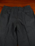 26/1142 immaculate 1999 huntsman savile row bespoke charcoal grey worsted flannel d/b suit 43-44 regular