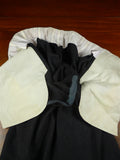26/1142 immaculate 1999 huntsman savile row bespoke charcoal grey worsted flannel d/b suit 43-44 regular