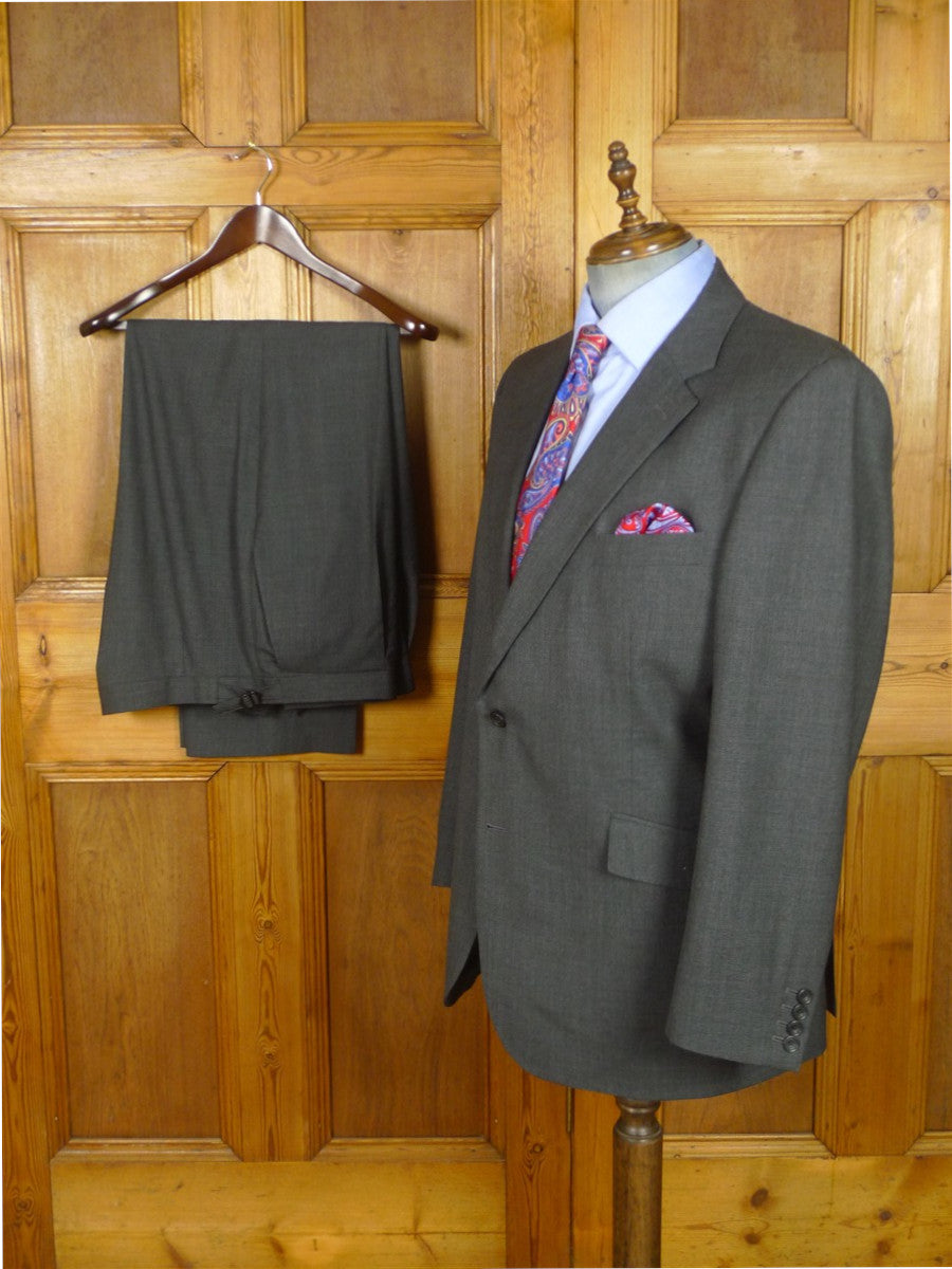 26/1135 immaculate cordings of piccadilly grey worste wool suit 48 regular
