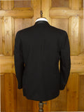26/1138 vintage 1960s oxford street london black barathea wool dinner jacket w/ textured satin shawl lapel 41-42 regular