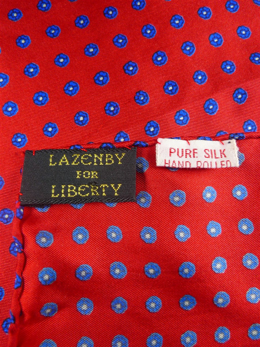 26/1144 immaculate vintage liberty hand rolled silk pocket square