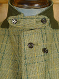 26/1155 immaculate vintage british green wp check tweed shooting jacket 42-43 regular