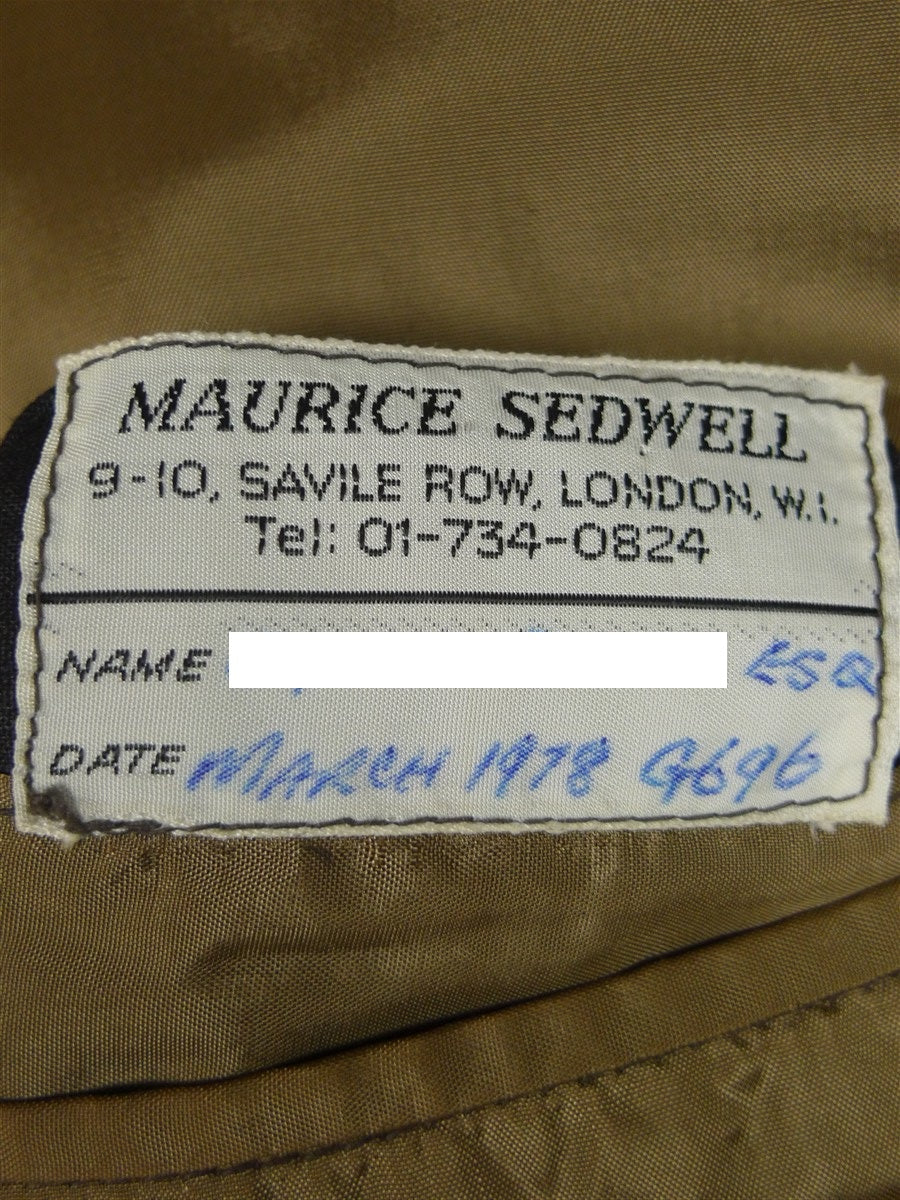 26/1152 wonderful vintage maurice sedwell savile row bespoke brown / green glen check worsted suit 41-42 regular to long