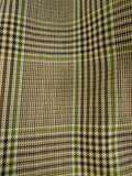 26/1152 wonderful vintage maurice sedwell savile row bespoke brown / green glen check worsted suit 41-42 regular to long