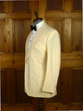 26/1149 vintage 1974 maurice sedwell savile row bespoke ivory white wool & silk evening dinner jacket 41 long