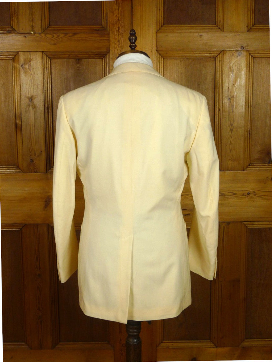 26/1149 vintage 1974 maurice sedwell savile row bespoke ivory white wool & silk evening dinner jacket 41 long