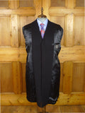 26/1146 immaculate vintage 1965 maurice sedwell savile row bespoke navy blue heavyweight crombie wool overcoat w/ silk velvet collar 40-42