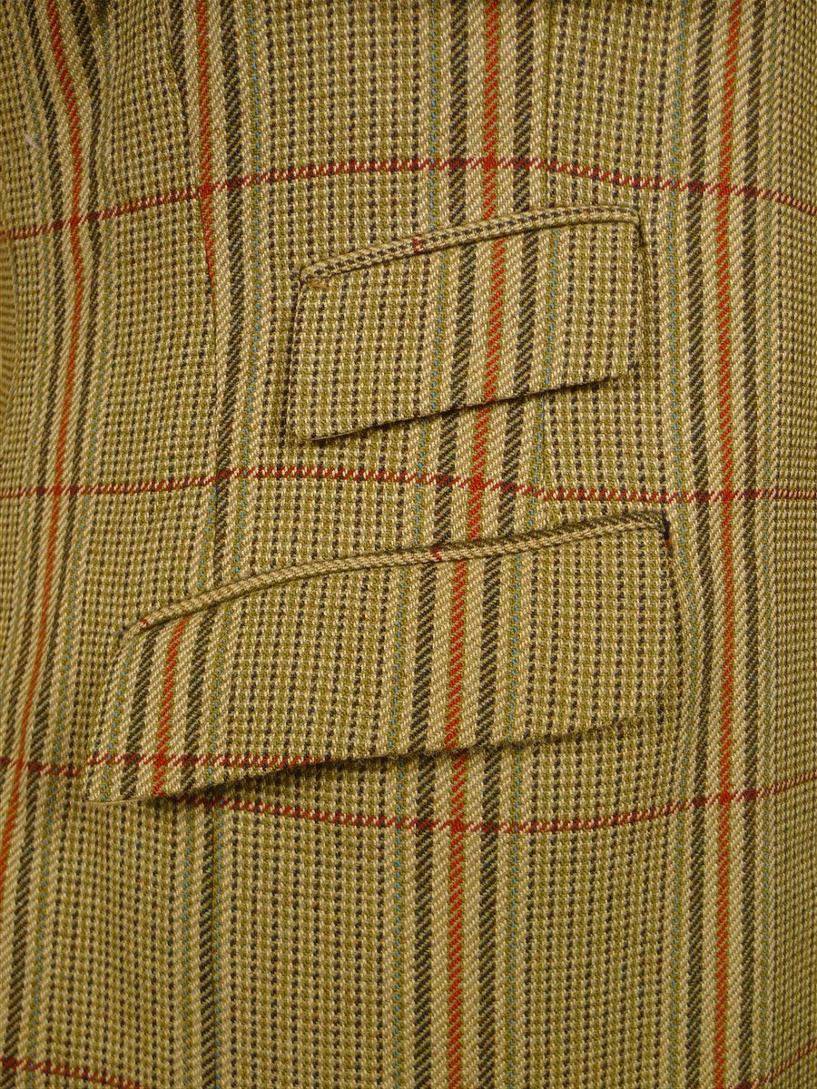 26/1168 vintage heavyweight tailormade john g hardy alsport cloth tweed hacking jacket w/ ghillie collar 41-42 regular
