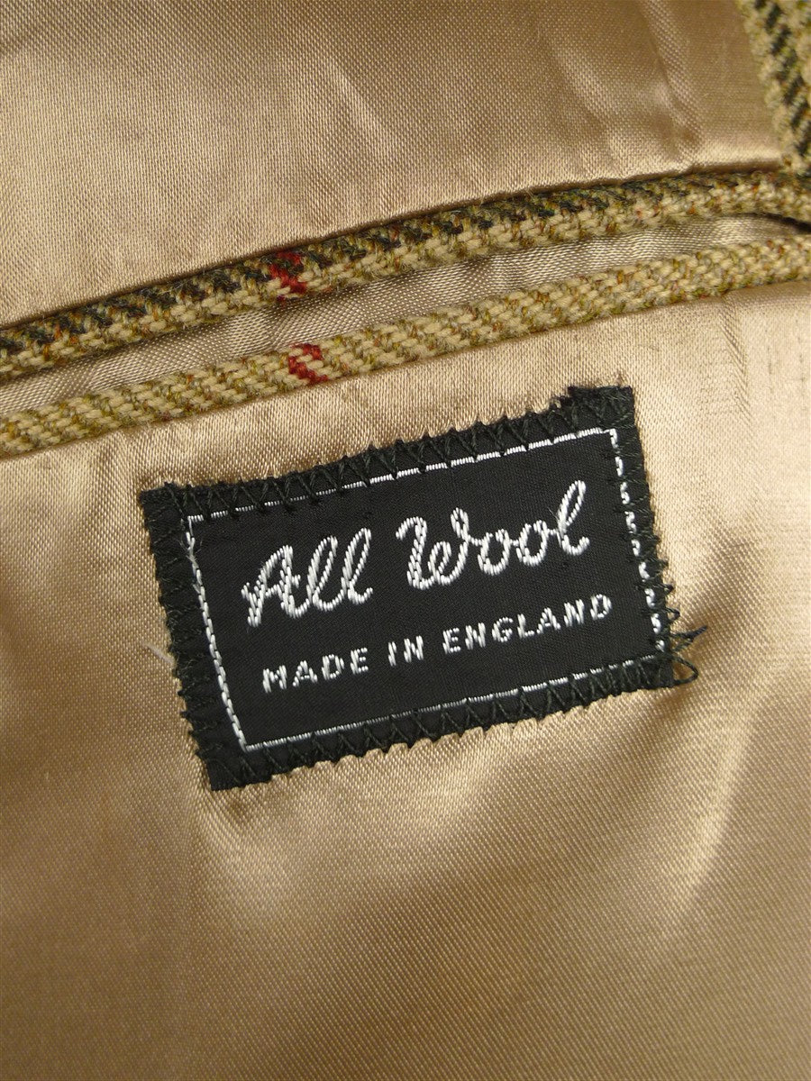 26/1168 vintage heavyweight tailormade john g hardy alsport cloth tweed hacking jacket w/ ghillie collar 41-42 regular