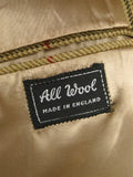 26/1168 vintage heavyweight tailormade john g hardy alsport cloth tweed hacking jacket w/ ghillie collar 41-42 regular