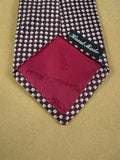 26/1161 immaculate turnbull & asser brown / grey diamond pattern silk tie (rrp £205)